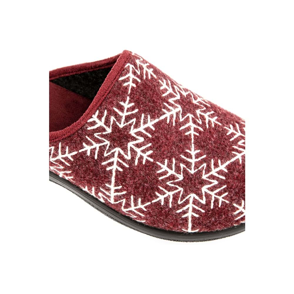 Muya Comma Ortopedik Taban Kadın Ev Terliği - Bordo - 36