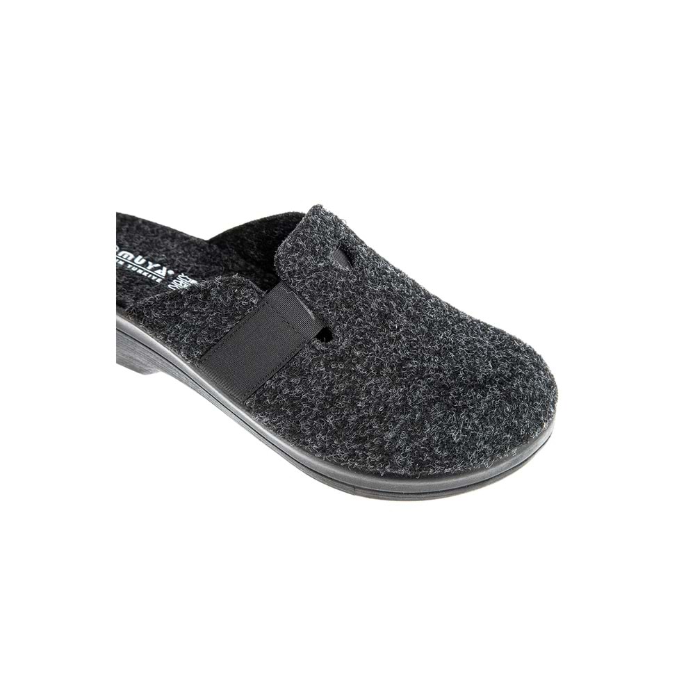 Muya Penny Ortopedik Taban Kapalı Kışlık Kadın Ev Terliği - Siyah - 40