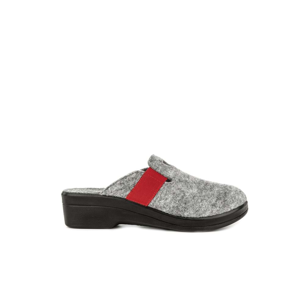 Muya Penny Ortopedik Taban Kapalı Kışlık Kadın Ev Terliği - Gri - 40