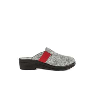 Muya Penny Ortopedik Taban Kapalı Kışlık Kadın Ev Terliği - Gri - 40