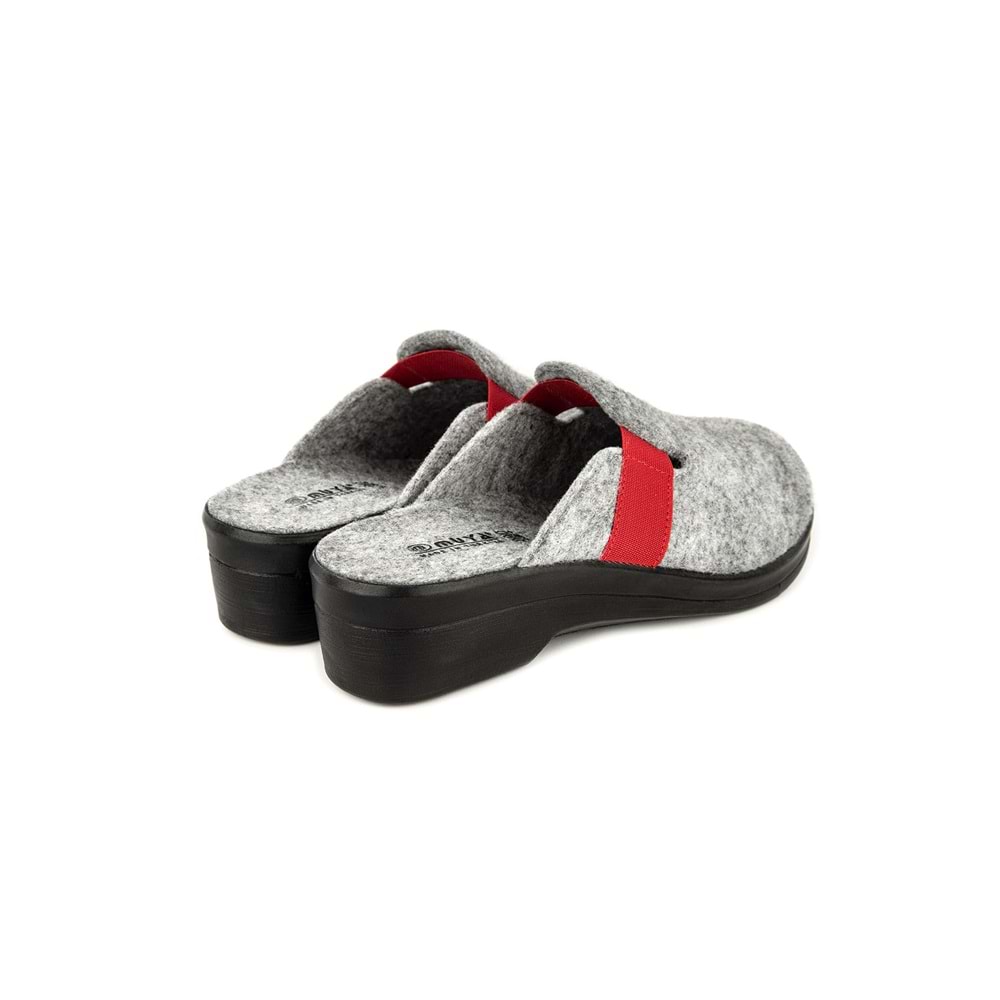 Muya Penny Ortopedik Taban Kapalı Kışlık Kadın Ev Terliği - Gri - 40