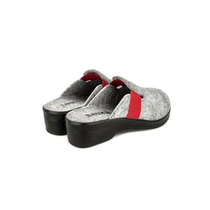 Muya Penny Ortopedik Taban Kapalı Kışlık Kadın Ev Terliği - Gri - 40