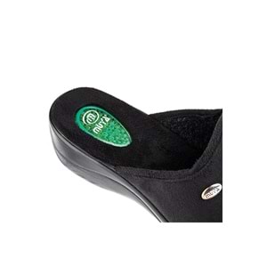 Muya Darcie Ortopedik Tabanlı Topuk Dikeni Jel Destekli Kadın Ev Terliği - Siyah - 40