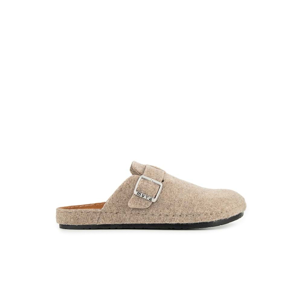 Muya Ranta Ortopedik Taban Kışlık Erkek Ev Terliği - Bej - 41