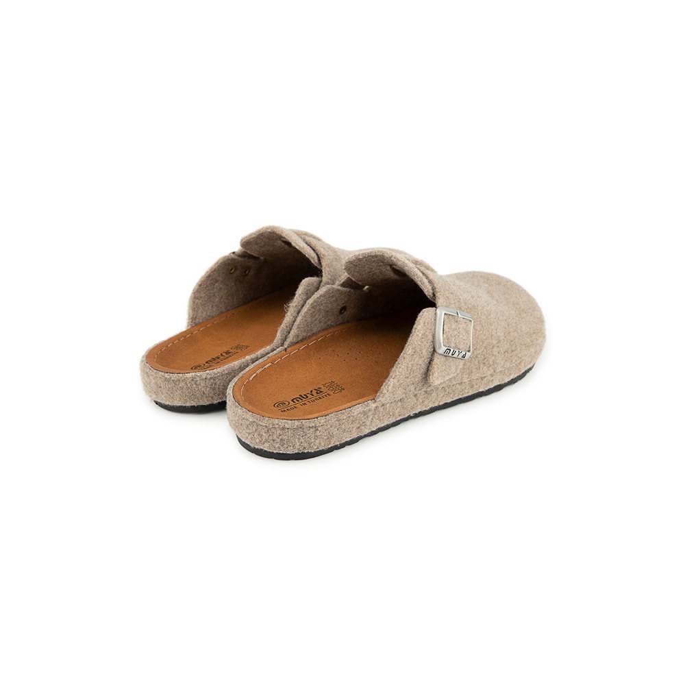 Muya Ranta Ortopedik Taban Kışlık Erkek Ev Terliği - Bej - 41