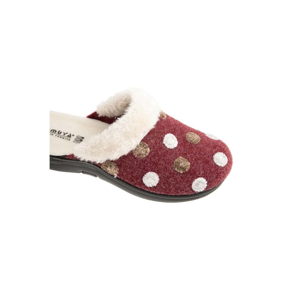 Muya Maklik Ortopedik Taban Kadın Ev Terliği - Bordo - 40