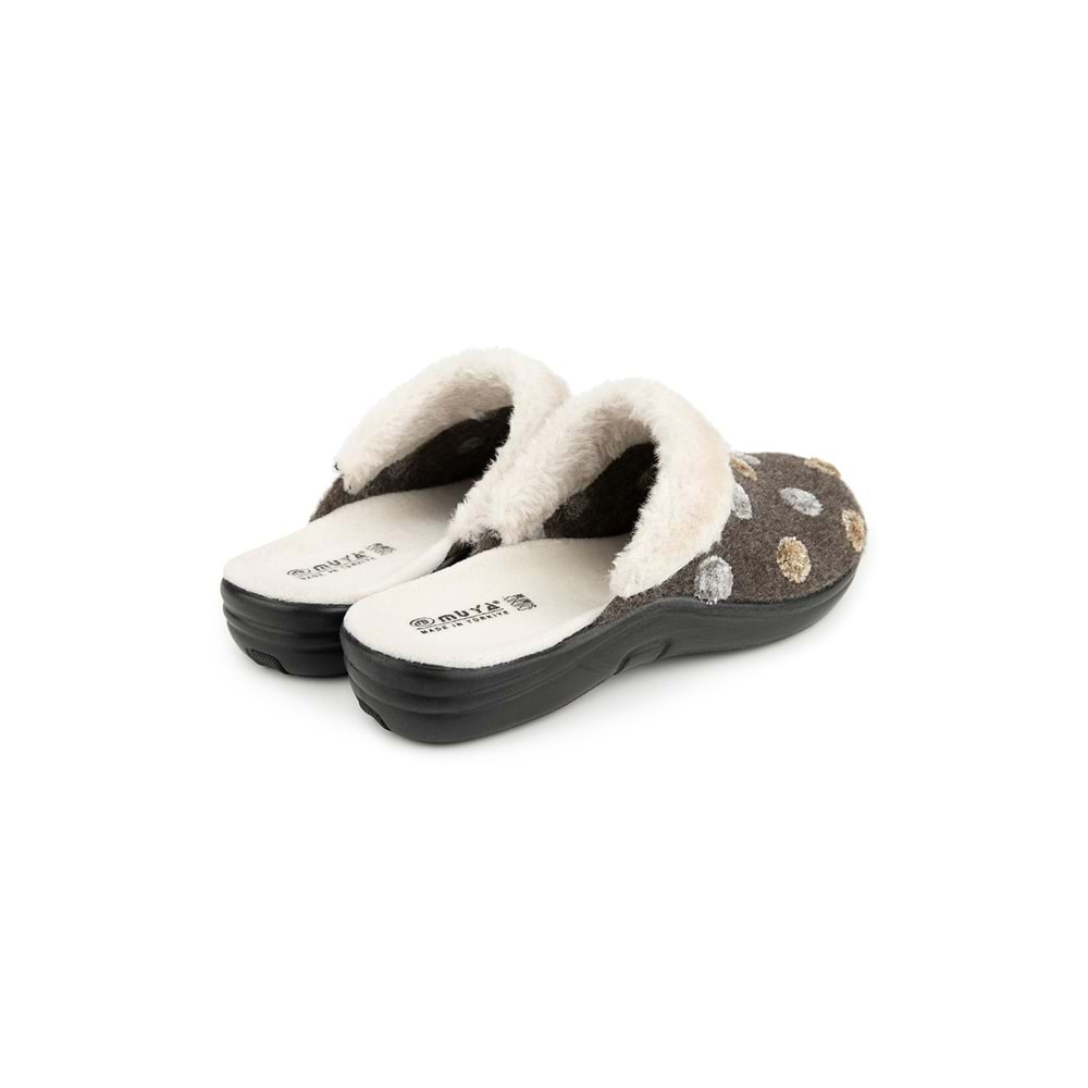 Muya Maklik Ortopedik Taban Kadın Ev Terliği - Kahverengi - 37