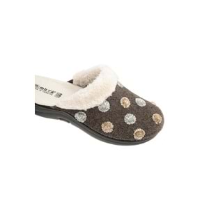 Muya Maklik Ortopedik Taban Kadın Ev Terliği - Kahverengi - 40