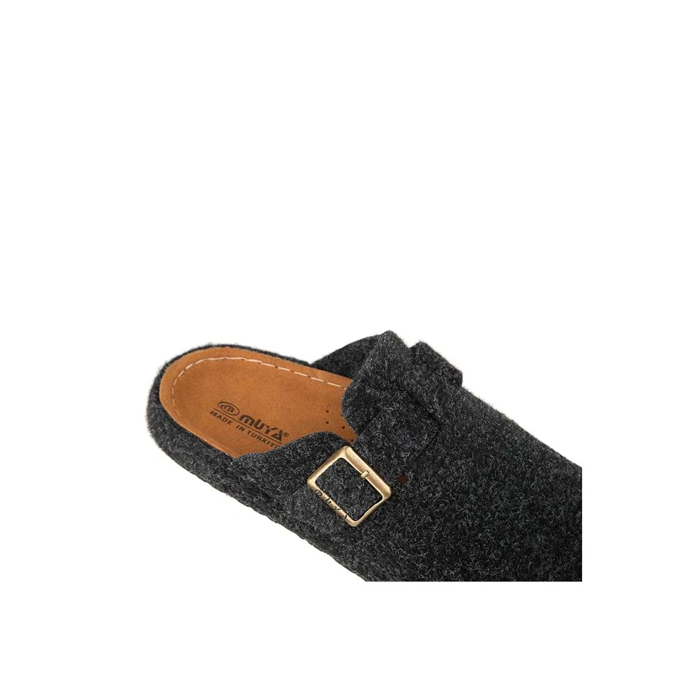 Muya Hopea Ortopedik Taban Kadın Ev Terliği - Füme - 40