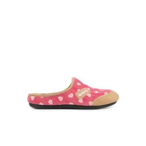 Muya Kasi Ortopedik Taban Kapalı Kışlık Kadın Ev Terliği - Fuşya - 36