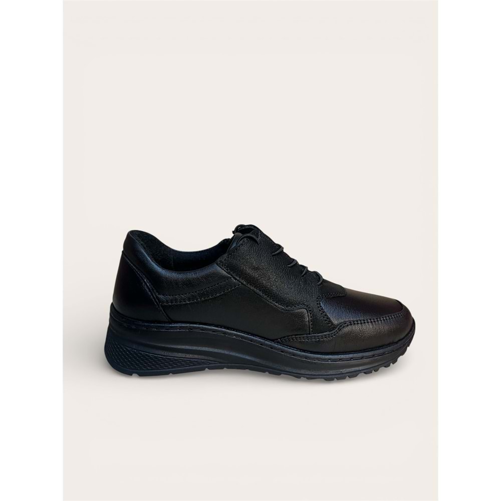 Kristal Dr.274 Tam Ortopedik Hakiki Deri Kadın Ayakkabı - Siyah - 40