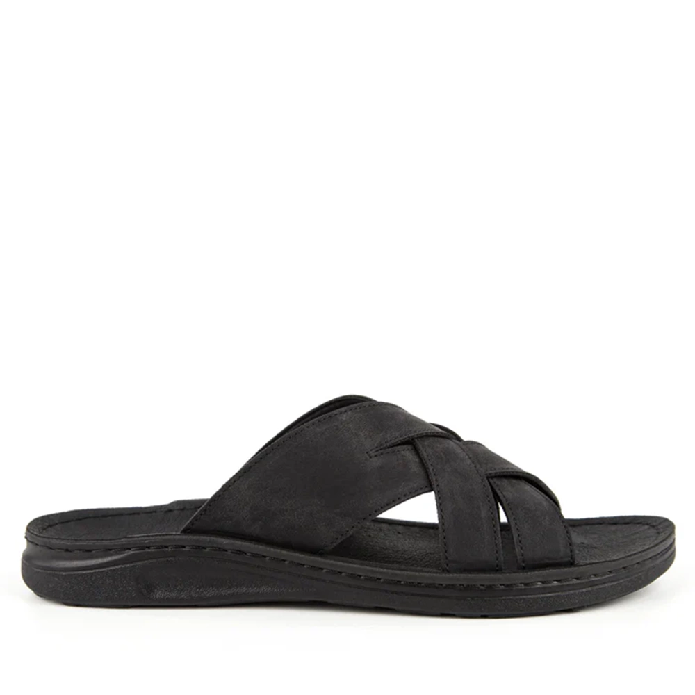 Muya Tiger Tam Ortopedik Kaymaz Taban Erkek Terlik - Siyah - 40