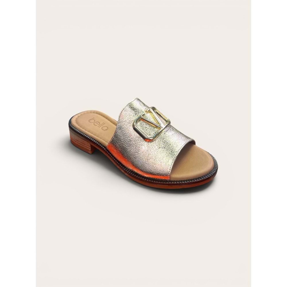 Kristal Bel.26317 Tam Ortopedik Kadın Şık Terlik - Kristal - Bel.26317 - Altın - 37